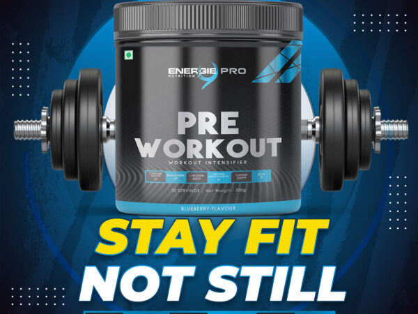 Energie9 Pro Pre-Workout Blueberry 300 Gm